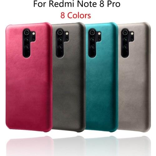 Note 8 Pro Leather Case Xiaomi Redmi Note 8Pro Vegan PU Cover Light Luxury Funda Anti-fall skin Shell for Redmi Note 8 8T Pro