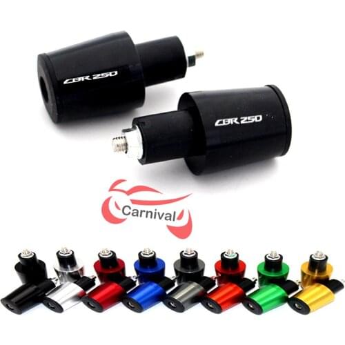Motorcycle CNC 7/8'' 22MM Handlebar Grips Handle Bar Cap End Plugs ForHONDA CBR250 2008-2018