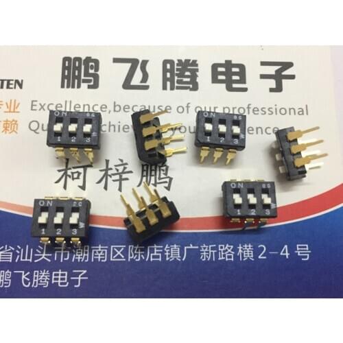 Original new 100% CWS-0303MC dial switch 3-bit piano type flat dial code DIP 2.54MM