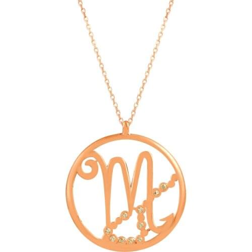Scorpio Necklace Scorpio Zodiac Sign Scorpion Constellation Necklace 925 Sterling Silver Rose Gold Star Sign Cz Diamond New