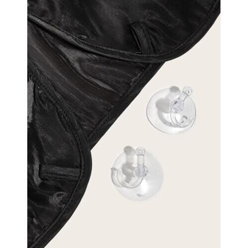 Beard Apron Hair Clippings Catcher Grooming Bib for Men 2 Suction Cups M76F