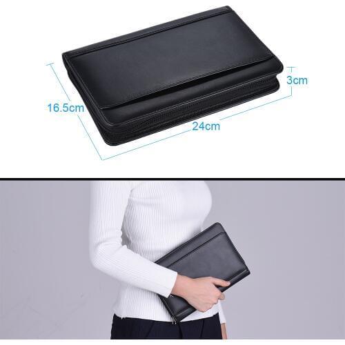 Padfolio Portafolios Portafolio Business Portfolio Padfolio Folder Document Case Organizer A5 PU Leather Office Organizer