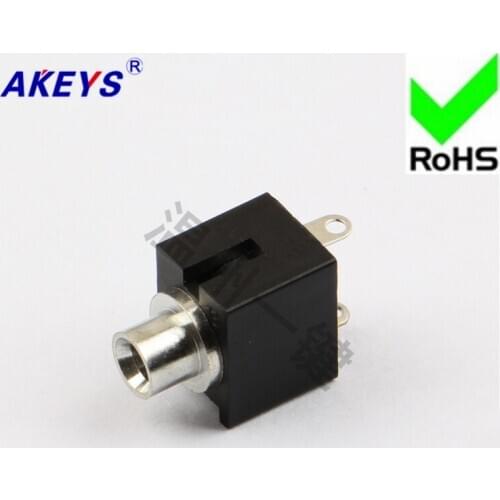 10 PCS PJ-201 (2 feet, short feet) 2.5 earphone receptacle 2-pin socket 2.5MM socket female socket audio socket