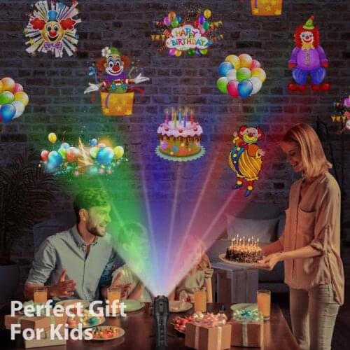 Christmas Projector Night Light Holiday Projection Home Lamp Decor 12 Pattern Holiday DIY Decorations Happy New Year 2022