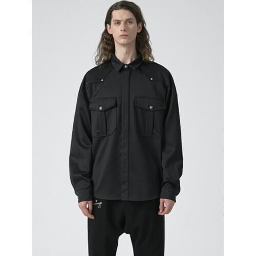 S-6XL 2021 Men Womens clothing handsome hairstylist Original Fashion Frock casual silhouette Shirt plus size Stage costumes