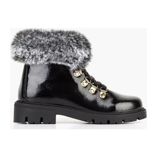 Girl boots in black patent leather strawberries by Conguitos