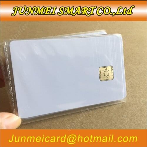 SLE 4428 Contact IC Big Chip - White PVC Smart Card 30mil Glossy Blank card contact card