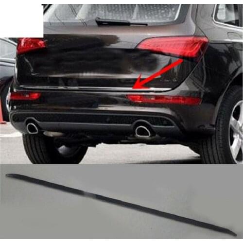 Car Styling For Audi Q5 Exterior Stainless Steel Rear Trunk Steamer Lid Cover Trim 1Pcs