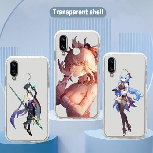 Genshin Impact Phone Case Transparent For Huawei Honor 6 7 8 9 10 10i 20 A C X Lite Pro Play transparent art funda pretty coque