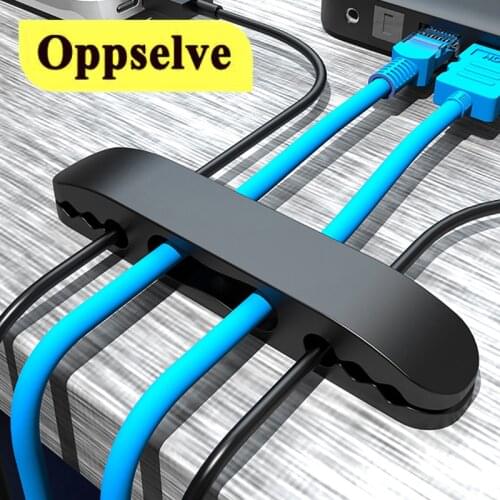 Universal Silicone Cable Clips Cable Organizer Wire Winder Clips Mouse Cord Protector Holder For iPhone Samsung Huawei USB Cable