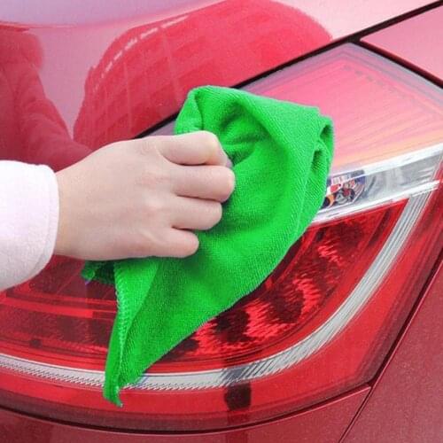 1 Pcs Green Microfiber Car Cleaning Towels Soft Microfiber Kitchen Tool Dust Cloths For Home For Washing Cleaning K7R7
