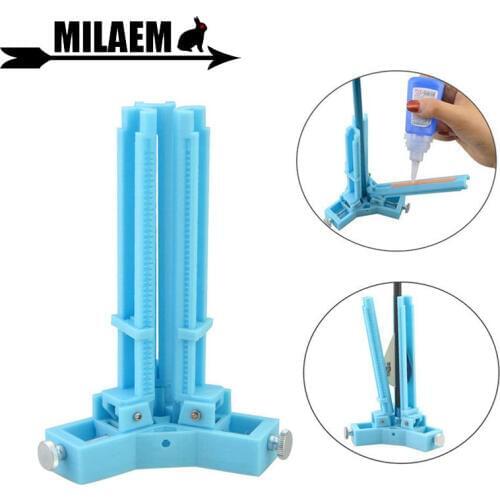 1pc Archery Fletching Jig Rubber Feather DIY Arrow Shaft Stick Bonding Tool Adjustable 3 Feathers Hunting Shooting Accessories