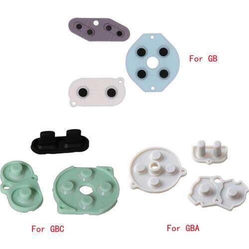 10set Rubber Conductive Buttons A-B D-pad for Game Boy Classic for GBC for GB for GBA Silicone Start Select Keypad