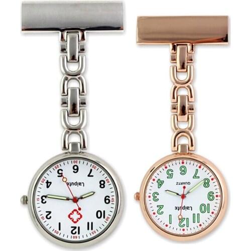 10pcs/lot mens women alloy metal Luminous numbers nurse doctor 2 models pocket watches fashion ladies hospital medical watches