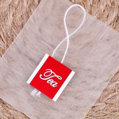 100 Pieces Tea Bag Infuser With String Heal Seal 7 x 6cm Sachet Filter Paper Teabags Empty Tea Bags