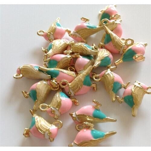 14x17mm BULK 10 3D Bird Charms with Colorful Enamel Animal Pendants for Jewelry Making for Women Girl Humming Bird Charm I3J8FO4