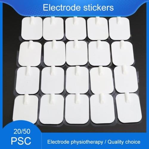 2mm Plug 6x4.5cm TENS Machine / Muscle Stimulator Massager Muscle Slimming Massage Patch Silicone&Gel Electrode Pad 20/50pcs