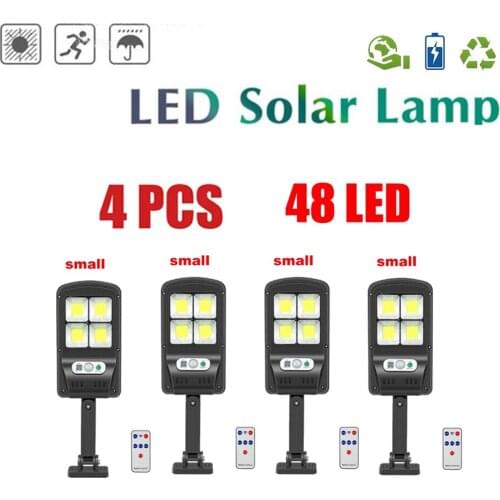 4pcs tabular oblong 4 reflectors Solar Pendant Light Outdoor Indoor Solar Lamp motion sensor remote control For Camping Garden Y