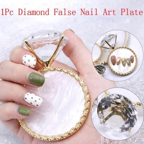 1Pcs Diamond False Nail Tips Plate Starfish Stand Phnom Penh Agate Diamond Nail Art Display Nail Showing Manicure Tools