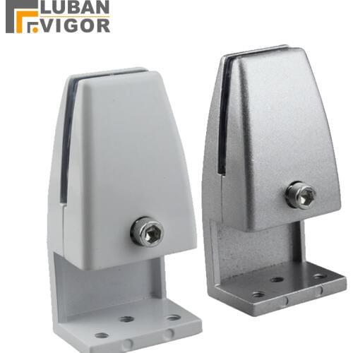Aluminum alloy,L shape,Screen glass clip/clamp ,shelf support/clip,glass thickness:8-15MM,Partitions, Bathroom Hardware