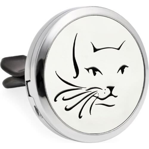 Car vent clip Diffuser locket Essential Oil Perfume locket 30mm Magnetic medallion 10Pad random as gift wholesales love heart