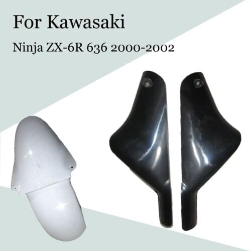 For Kawasaki Ninja ZX-6R 636 2000 2001 2002 Motorcycle Unpainted Front Mudguard ABS Injection Fairing ZX 6R 00-02 Accessories