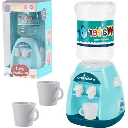 Electric Water Dispenser Toy Drinking Fountain Miniature Life Play Scene Model Educational Play House Pretend Role Novelty Gifts