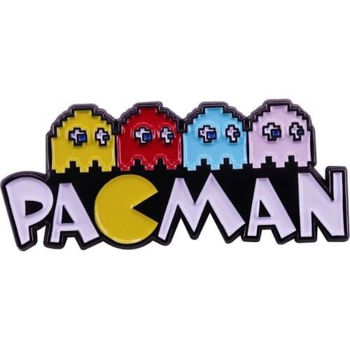 HOSENG Game Cartoon Yellow Red Blue Color Brooch Fashion Backpack Lapel Alloy Jewelry Enamel Pin Cute Birthday Gift HS_339