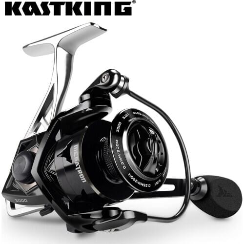 KastKing Megatron 18KG Max Drag Carbon Drag Spinning Fishing Reel With Large Spool Aluminum Body Saltwater Spinning Fishing Reel
