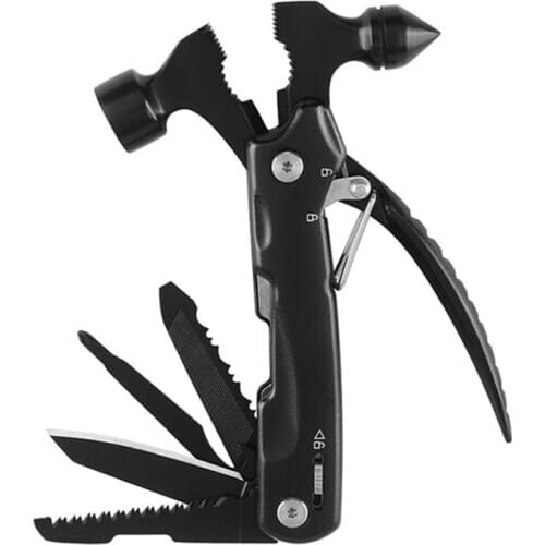 Multi Tools Plier Hand Tools Set Wire Stripper Hammer with Knife Foldable Saw File Screwdriver Outdoor Camping Tools