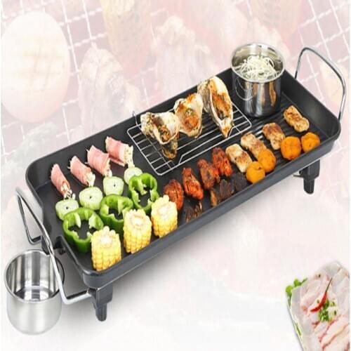 Dropship Reusable Bbq Cooking Plate Kitchen Tools Stainless Steel Intelligent Temperature Control Iron Plate Barbecue Plate HWC