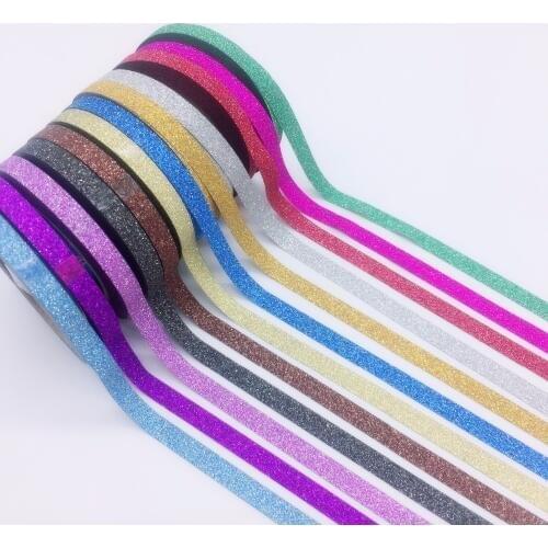 6pcs/lot Glitter Washi Tape Set Japanese Stationery Scrapbooking Decorative Tapes Adhesive Tape Kawai Adesiva Decorativa