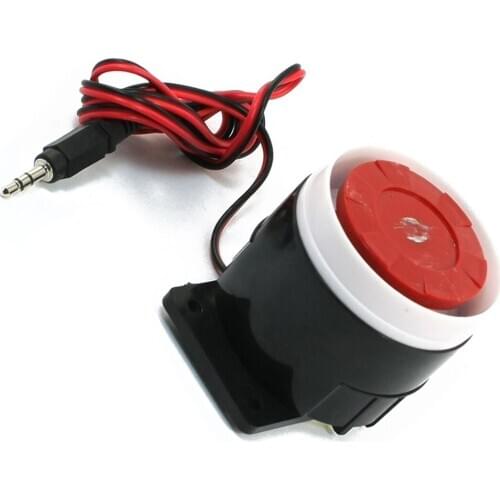 Continuous Sound Decibel Piezo Buzzer IC Alarm Speaker DC 12V 120db Black+Red