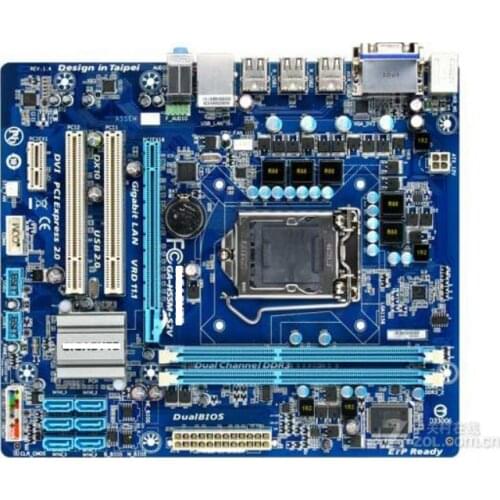 Original motherboard Gigabyte GA-H55M-S2V DDR3 LGA 1156 H55M-S2V USB2.0 DVI VGA 8GB H55 desktop motherboard