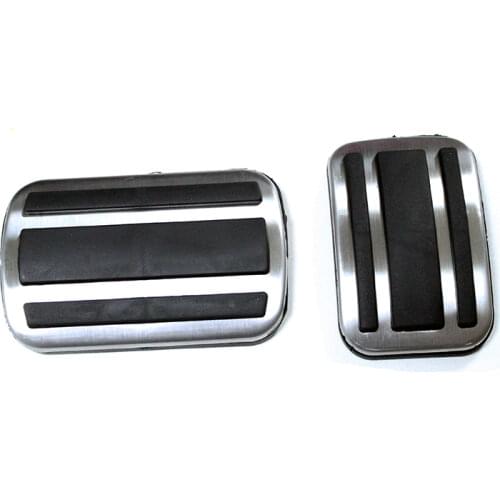 Stainless steel Car Accelerator Gas Brake pedal Clutch Pedal For Peugeot 2017-2018 3008 GT 5008 Non Slip Pedal Plate Pads Covers