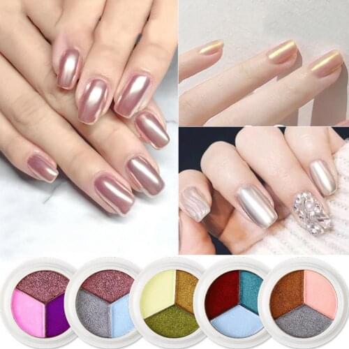 Nail Powder Shining Mirror Effect Large Capacity Manicure Nail Powder for Dressing Room