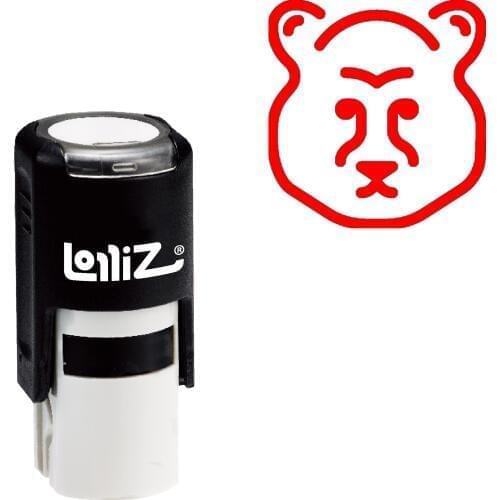 LolliZ Bear Self-Inking Rubber Stamp - Modern Symbol Series