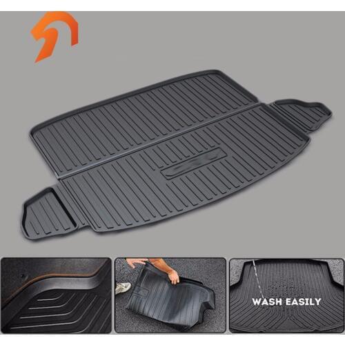 Rubber Rear Trunk Cargo Tray Rear Trunk Cover Floor Mats FOR HONDA CRV 2017 waterproof 3D car-styling