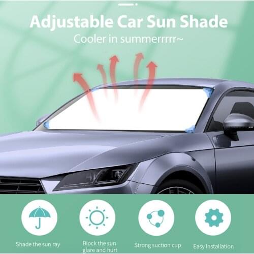 Car Window Shade UV Auto Front Window Sunshade Covers RAY Blocking Foldable Front Window Sunshade Sun Shade UV Protection Hot