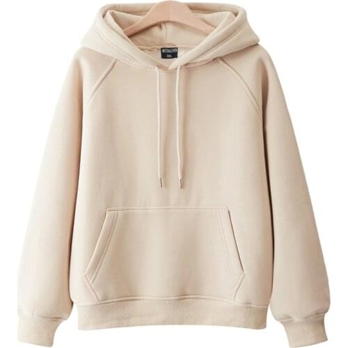 2021 Casual Hooded Hoodies Japanese Girl Student Fashion Sweatshirts Thick Spring Autumn Harajuku Loose Hoodie Knit Pullovers