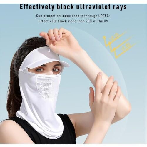 Outdoor Sunscreen Golf Sun Proof Ice Silk Bib Men Women Collar Fishing Riding Uv Protect Neckline Mask Summer Integrated Breath