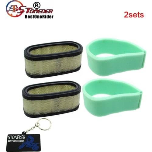 STONEDER Air Filter For Briggs & Stratton 42A700 398825 272490 4111 John Deere AM38990 PT8999 Lesco 050380 Craftsman 24150