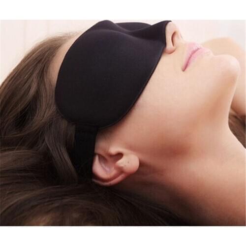 1Pcs 3D Sleep Mask Natural Sleeping Eye Mask Eyeshade Cover Shade Eye Patch Unisex Soft Portable Blindfold Travel Eyepatch