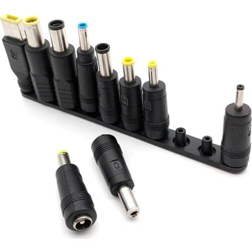 Hot 10 Pieces / Set Universal For Notebook Laptop Charger Power Adapter Tips Jack Connector To Connect Charging