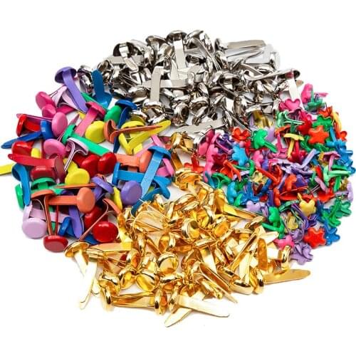 20/50pcs Mixed Retro Embellishments For Scrapbooking Crafts Metal Crafts Decoration Fastener Paper Fasteners Supplies