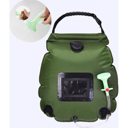 20L Water Bags Outdoor Camping Shower Bag Foldable PVC Water Storage Bags Hiking Camping Portable Outdoor Bath Equipment