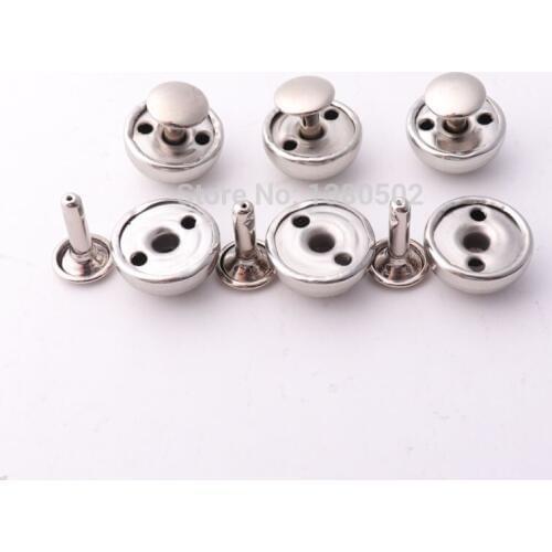 30sets 15*15mm round shape snap button diy Garment Rivets decortion for bag clothes