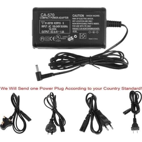 Compact Power Adapter for Canon VIXIA HG10 HG20 HG21 HR10 HV20 HV30 HV40 HF10 HF11 HF20 HF21 HF100 HF200 Camcorder