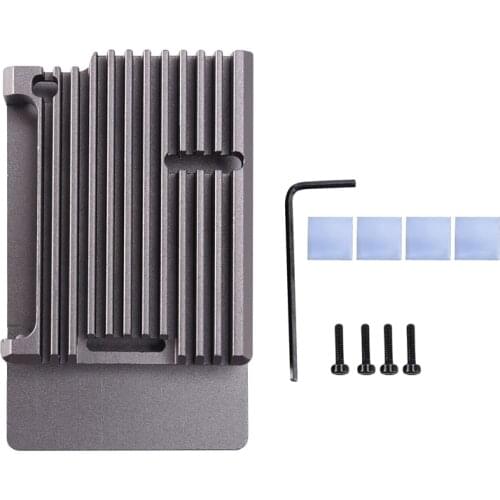 For Raspberry Pi 4 Aluminum Case Metal Shell Enclosure for RPI 4 Model B