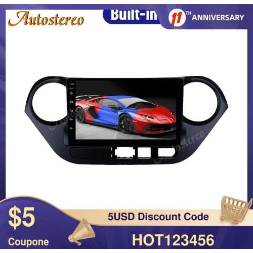 For Hyundai I10 2018-2019 LHD 4 + 128G Auto Multimedia-Player GPS Navigation Auto Radio Audio stereo Tape Recorder Carplay